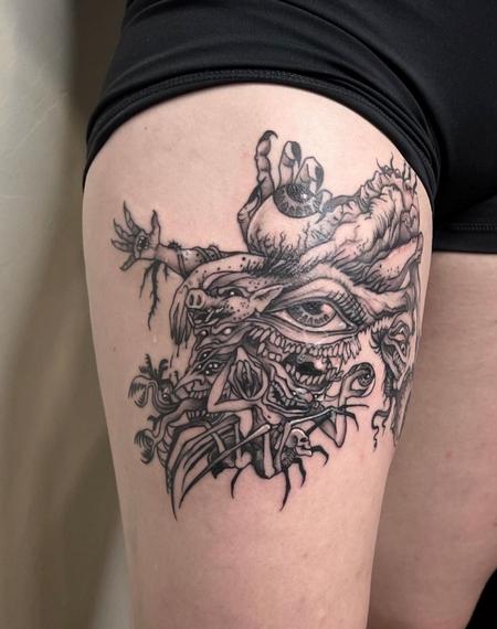 Tattoos - Brennan Walker Psychedelic Linework - 144586